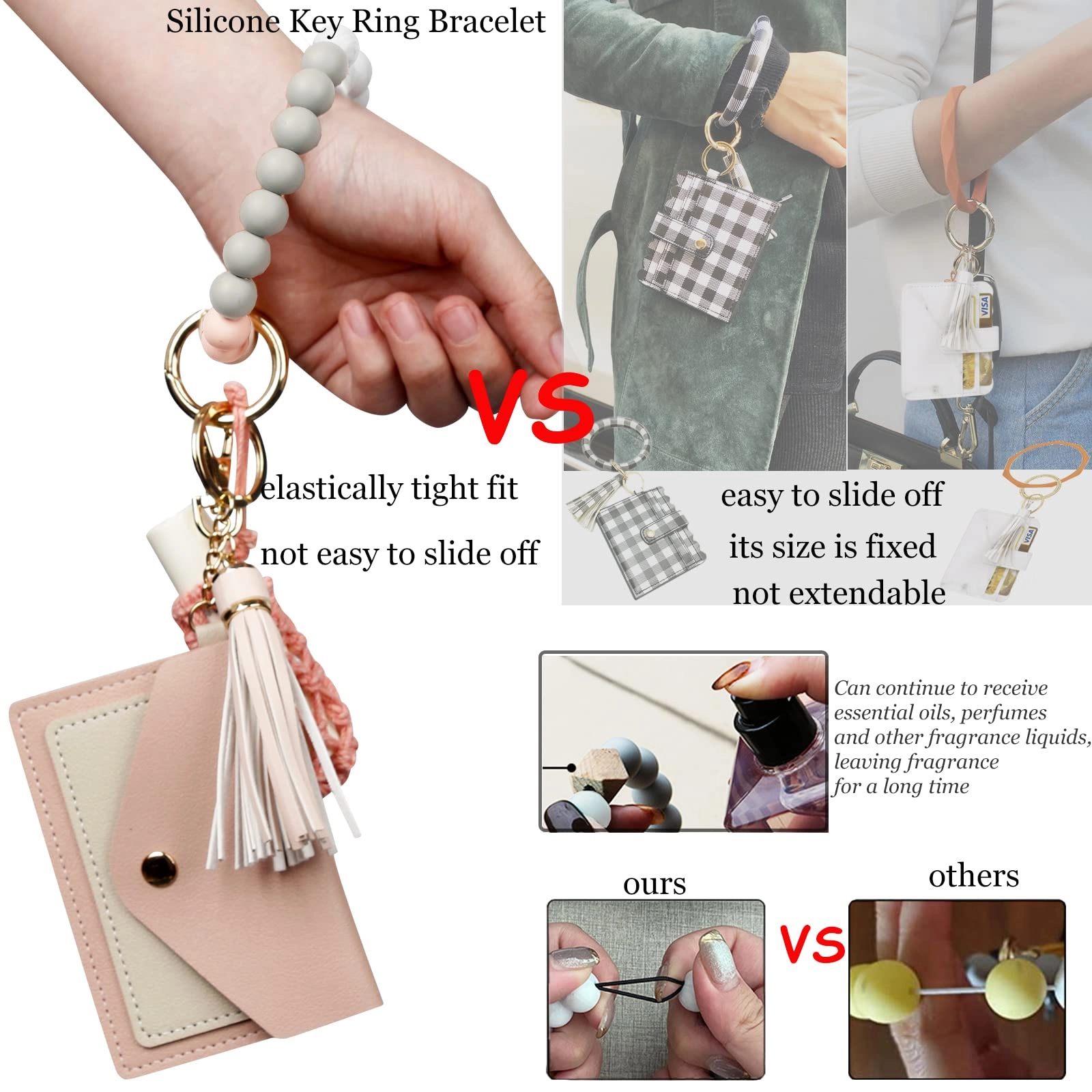 Silicone Key Ring Bracelet - Car