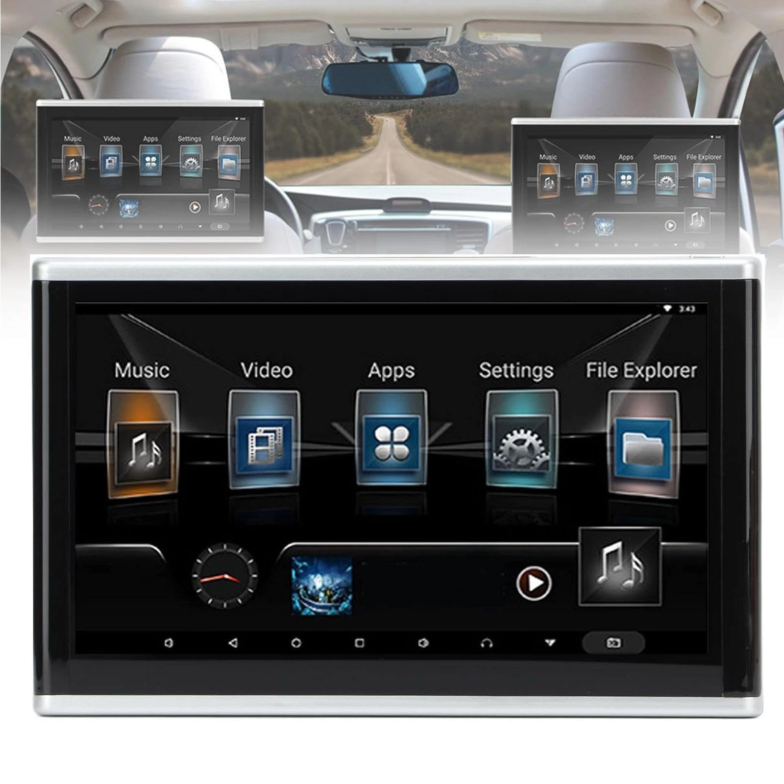 MTTXY Car Headrest Video Player - 10 Inch