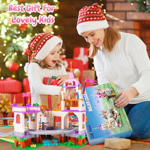 roller coaster building set - Pink ABS Plastic