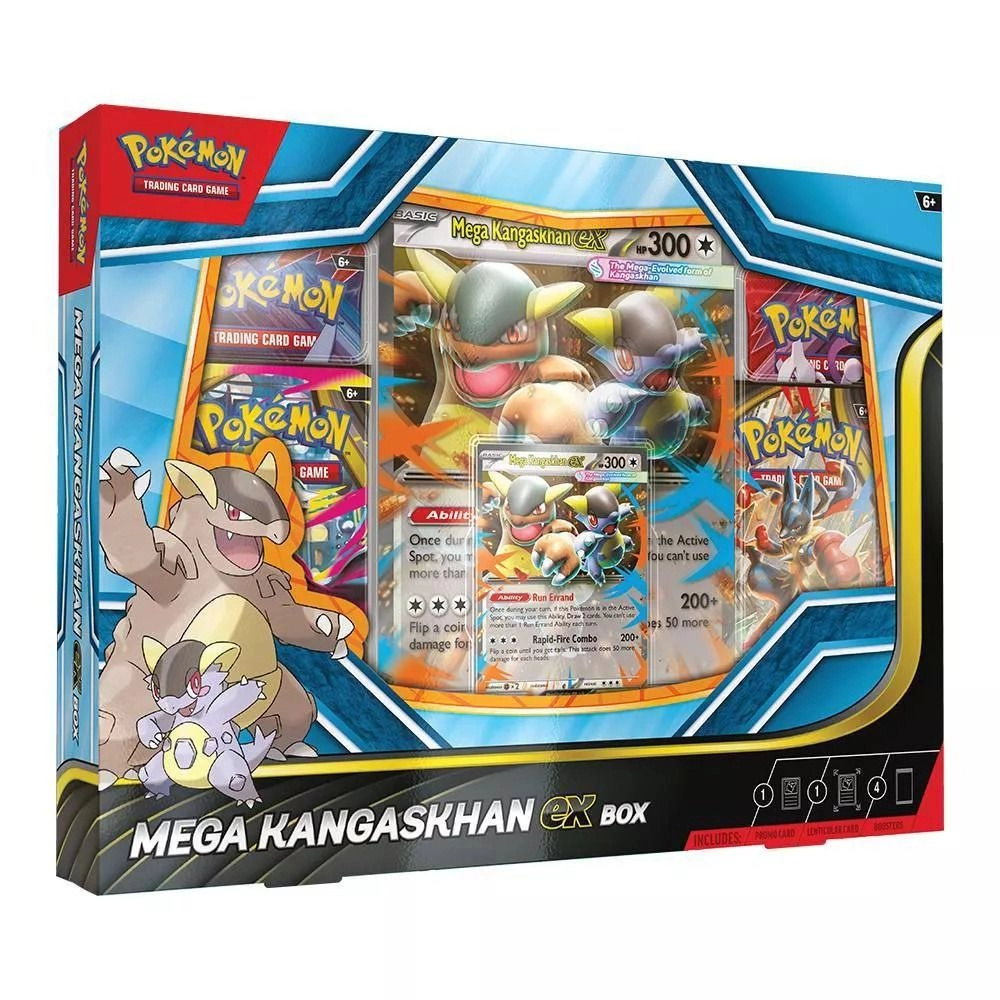 Mega Kangaskhan ex - Box 1 foil promo 1 oversize lenticular 4 booster packs