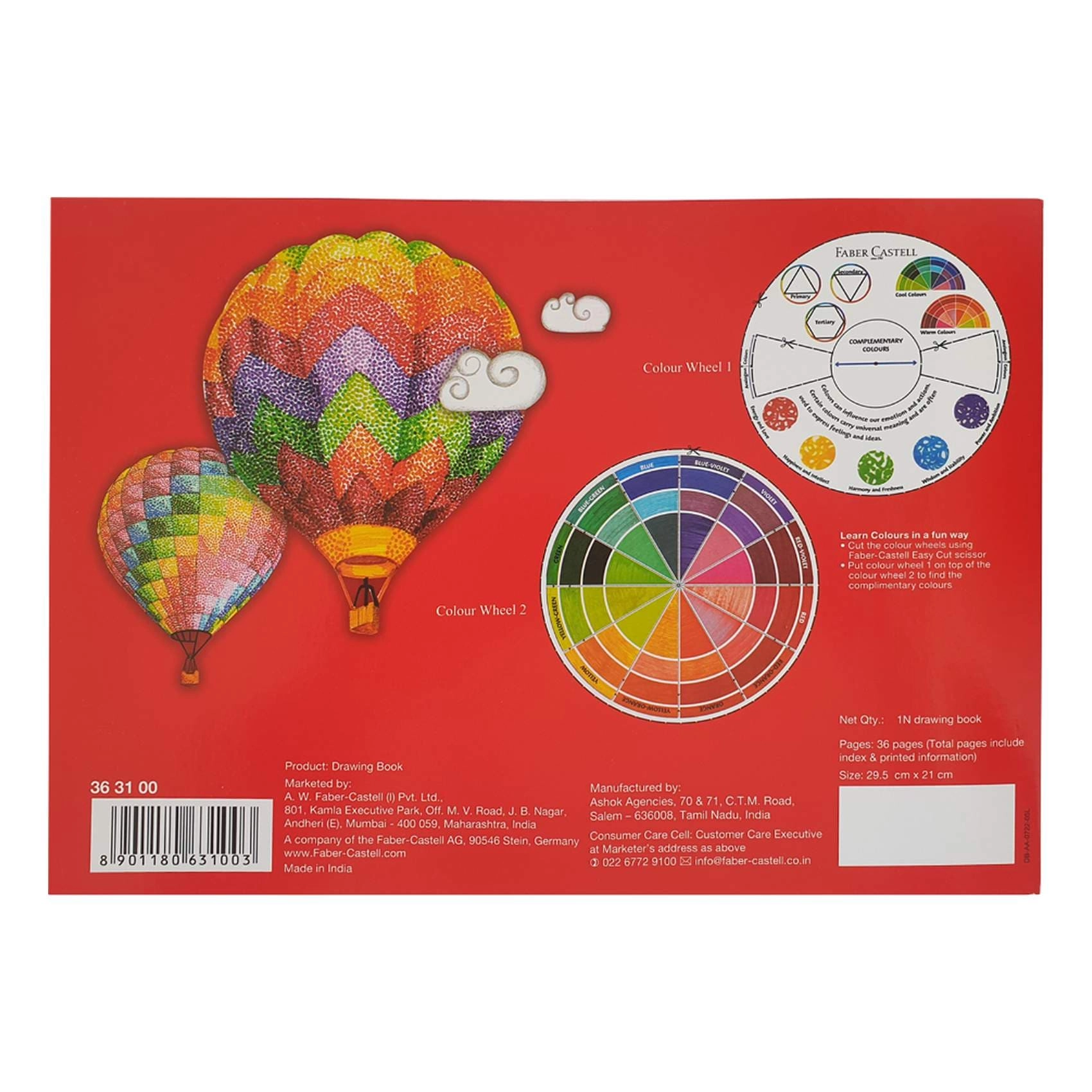 Colour Pencil - 24 PCS + Drawing Book
