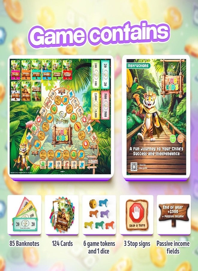 Fun Money & Financial Literacy Board Game - Investing & Saving Educational Strategy