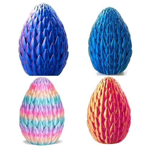 Dragon Egg - (3D Printed Dragon) 4 pcs