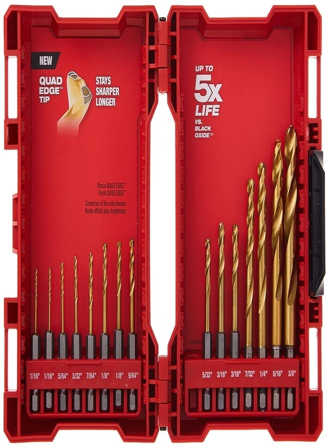 Milwaukee 48-89-4630 - TiN Shockwave 15-Piece