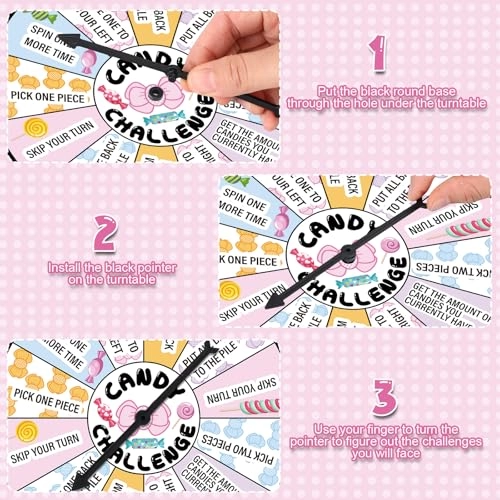 Candy Challenge Game Spinner - English 12 years and up