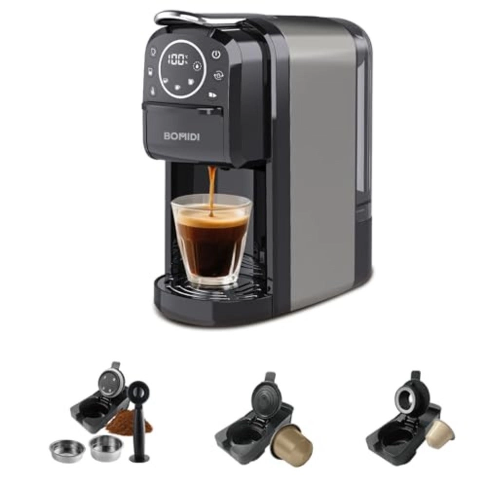 "Capsule Coffee Pod Machine with Dual Heating & Cooling System – Espresso, Cappuccino, & Latte Maker | Fast Brewing, Adjustable Temperature, Sleek Design for Home or Office"