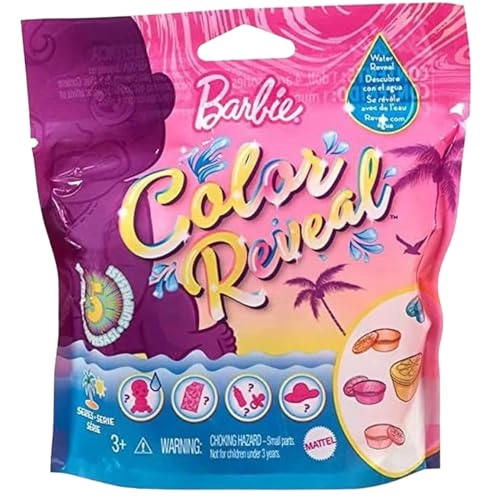 Barbie Color Reveal Baby Doll - 5 Surprises Water Reveal Pack of 3 Bags Ages 3+