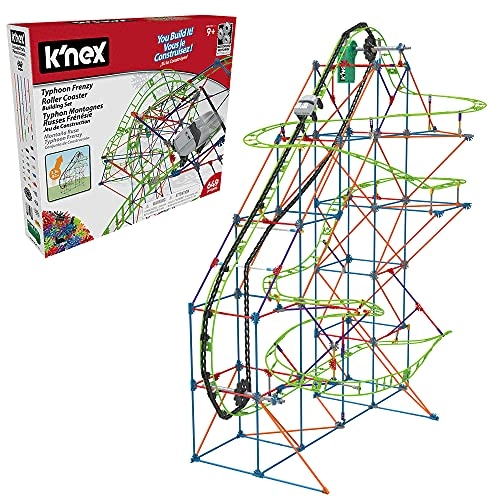 K'NEX Typhoon Frenzy 2 In 1 Roller Coaster - 2-in-1 19 ft 649 Piece