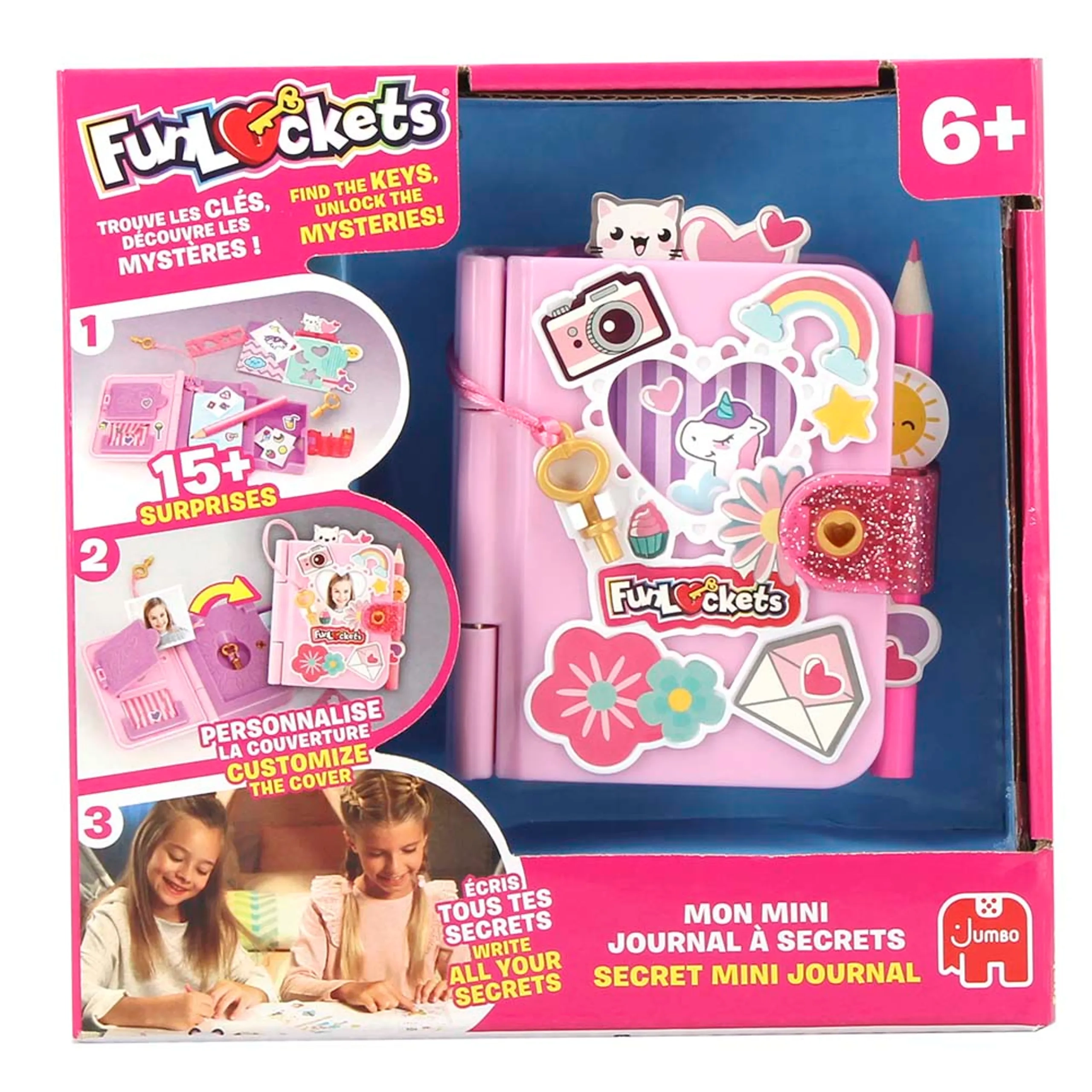 FUN LOCKETS Secret Mini Journal