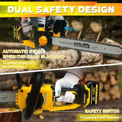 12inch Chainsaw - 21V 4.0AH 39.7 ft/sec