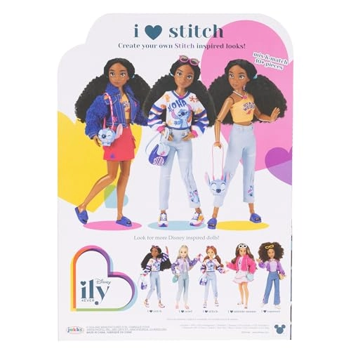 Stitch Fashion Doll - Dark Hair 13 Points of Articulation Two Outfits Ages 6+