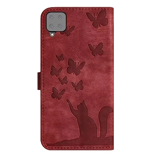 Cute Cat Case for Samsung Galaxy A22 5G - Leather Wallet