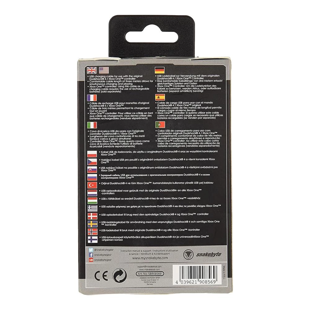 Snakebyte Play and Charge Cable - PS4