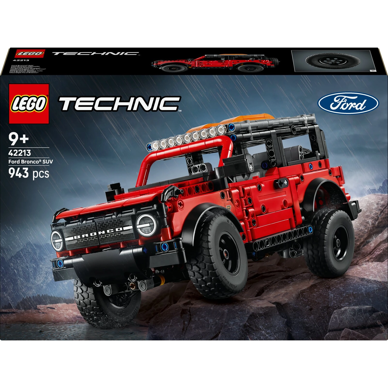 Technic Ford Bronco SUV (42213) - V6 engine Red