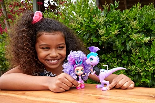 Rebel Tot Doll - 3.5 Inch Curly Purple Hair Dinosaur