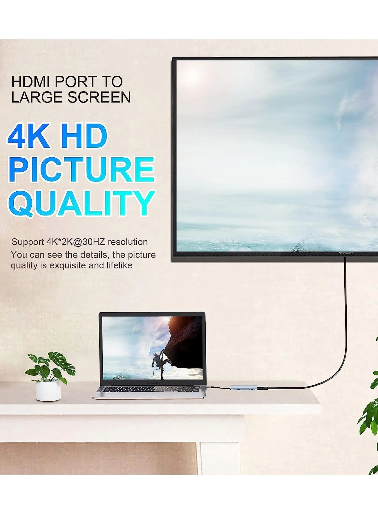 USB-C Hub - 11-in-1 4K HDMI PD Charging