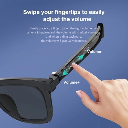 GQ PRO 02 - Smart Glasses Black Frame Gray