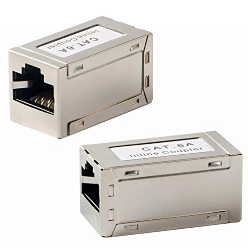 RJ45 Inline Coupler - Shielded CAT6A Female to Female