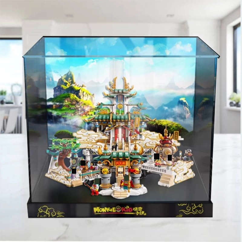 Clear Acrylic Display Case (80039) - 50x40x40cm Background+top Light2