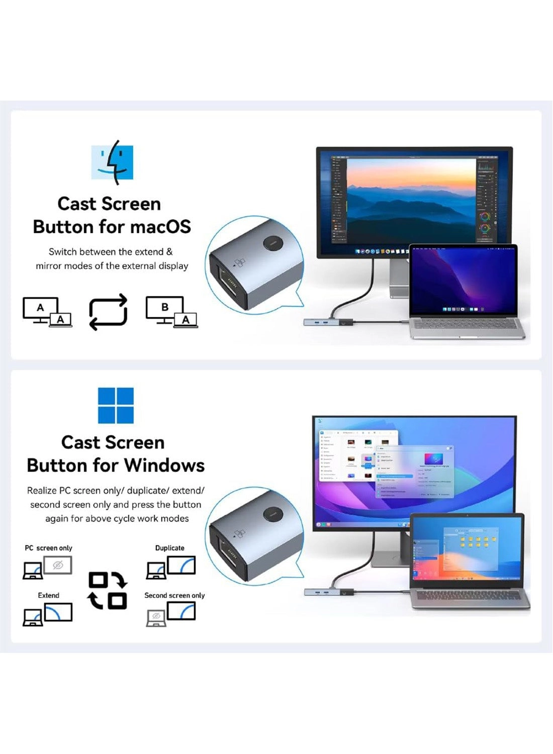USB-C Hub 6-in-1 - USB 3.0 4K 60Hz