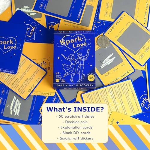 Fun & Romantic Date Ideas Scratch Off Cards - Adult