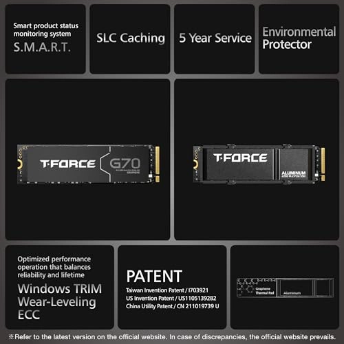 T-FORCE G70 PRO - 1TB M.2 2280