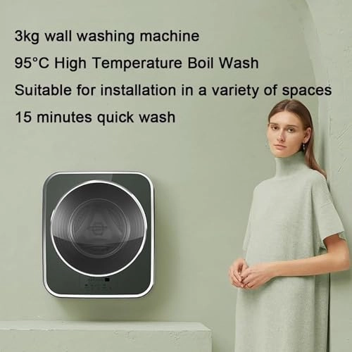Wall-mounted automatic washing machines