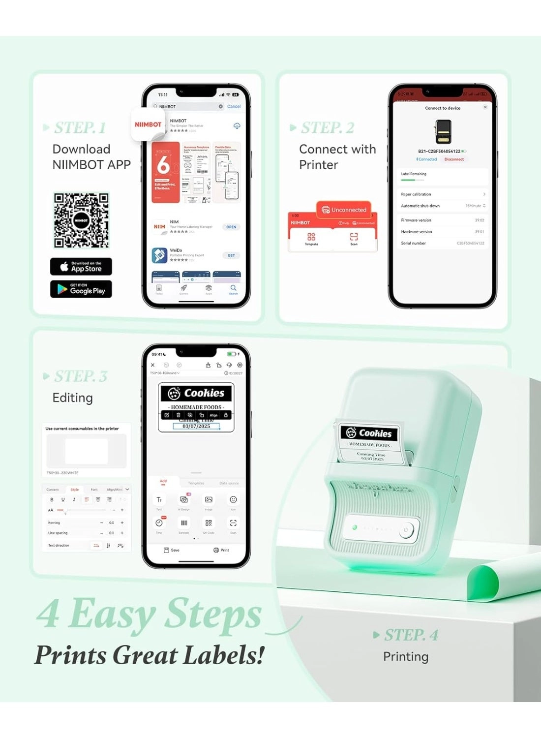 B21 - Inkless 60 millimeter