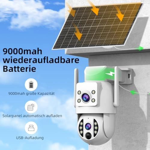 Outdoor Solar Surveillance Camera 2K