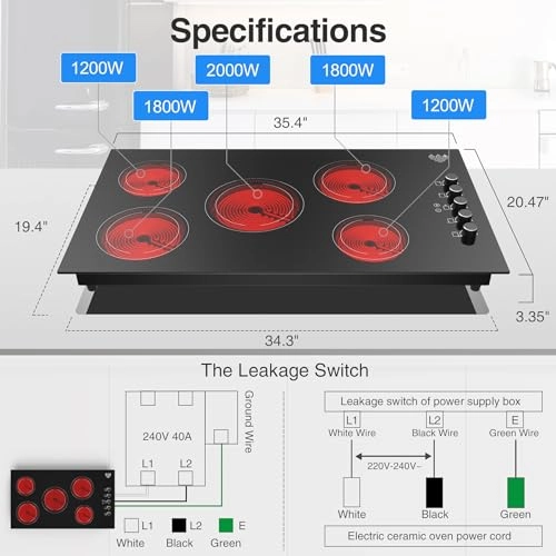 Electric Cooktop Electric hob