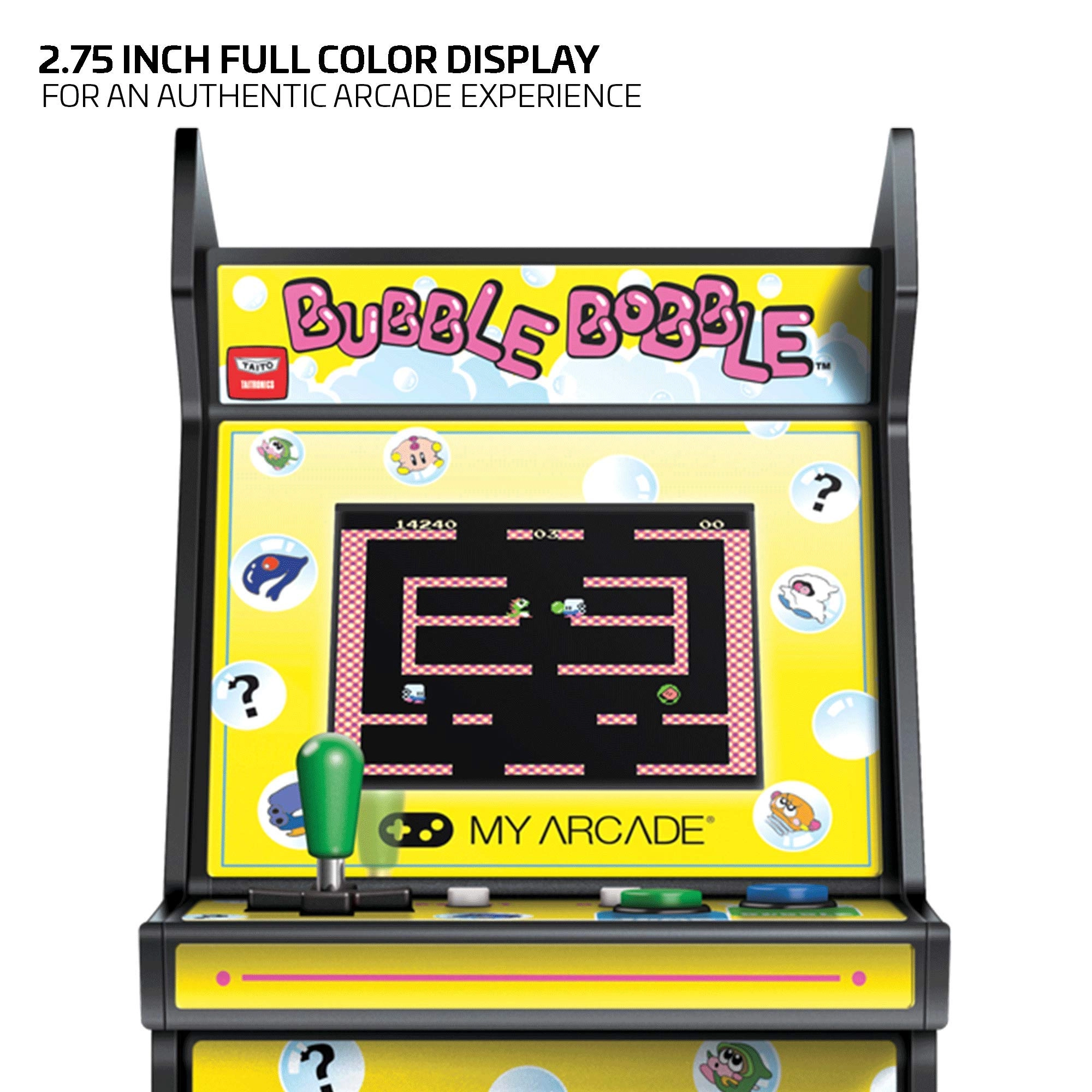 Bubble Bobble Micro Player - 2.75 Inch Full Color Display Removable Joystick