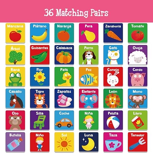 Memory Matching Game - 36 months - 6 years 72 pieces