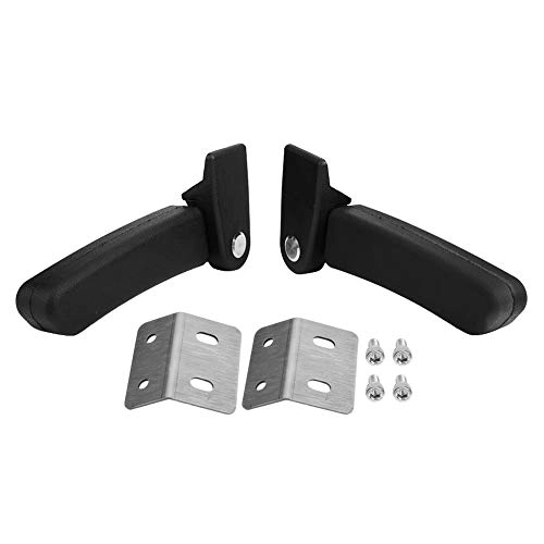 Passenger Rear Armrest - 300mm X 245mm X 39mm Black ABS Plastic