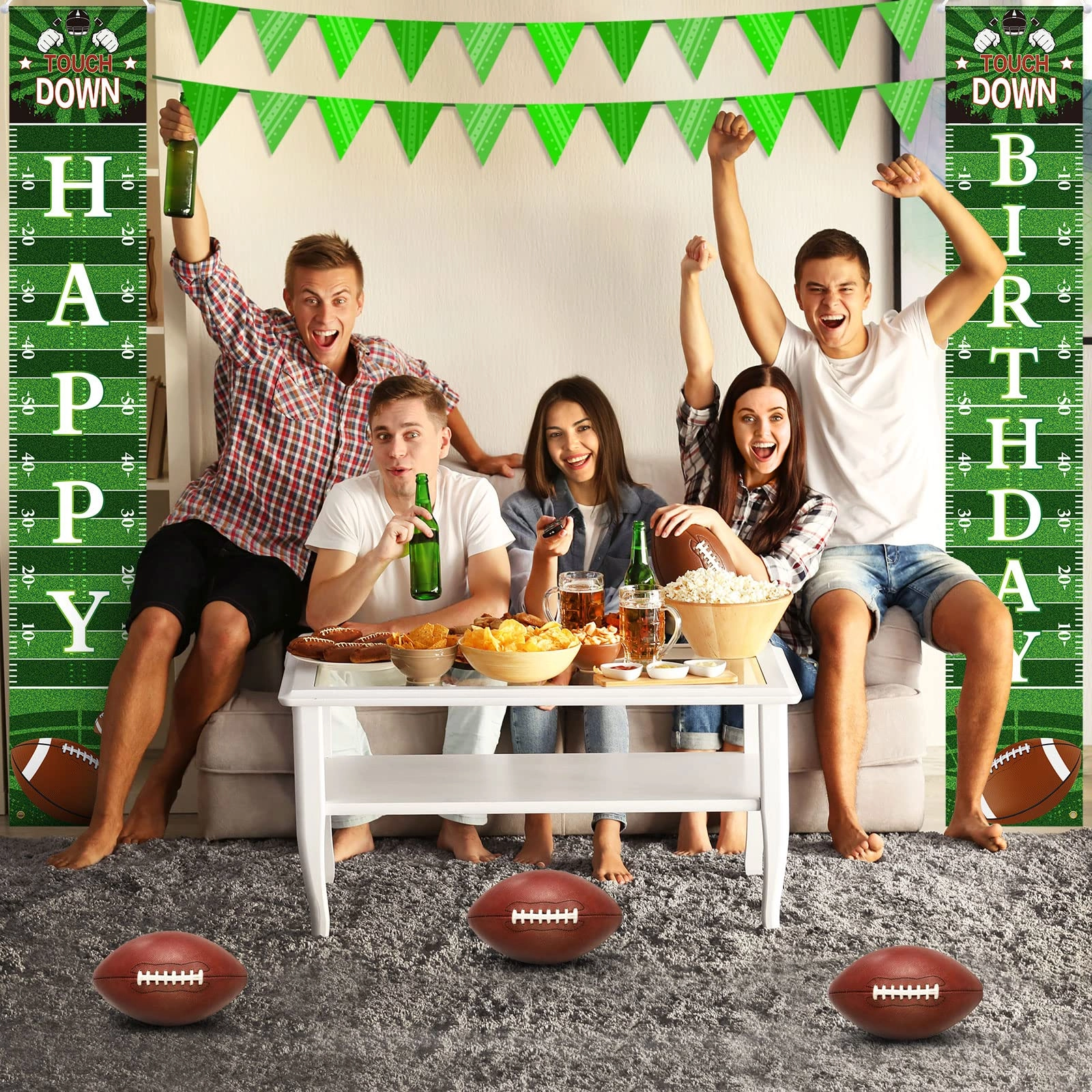 Football Porch Sign - 1 Set Sports Events