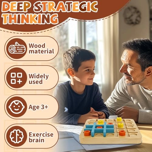 Wooden Tic Tac Toe Game