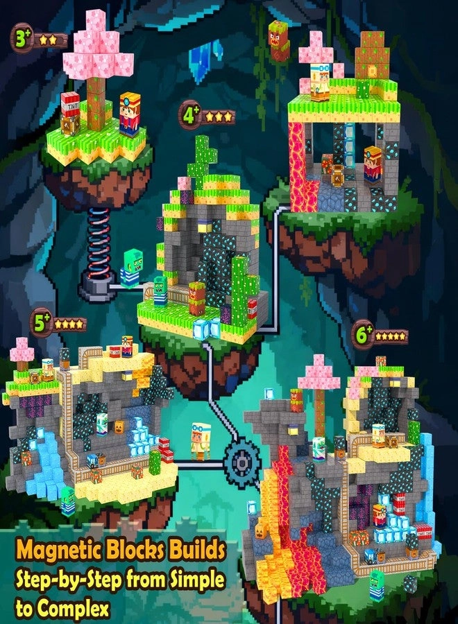 Magnetic Blocks - Forest & Mine 150 pcs