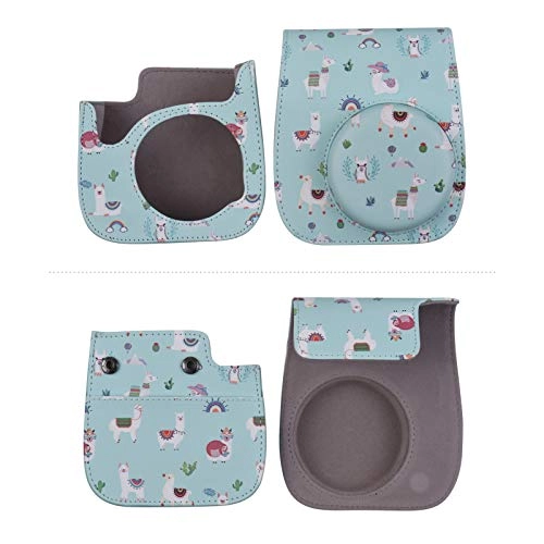 Instant Camera Accessories Kit + Camera Bag + Camera Strap + Photo Album + Photo Clips + Photo Frame + Hanging String + Stickers + Pen + Filt - 12-in-1 leather