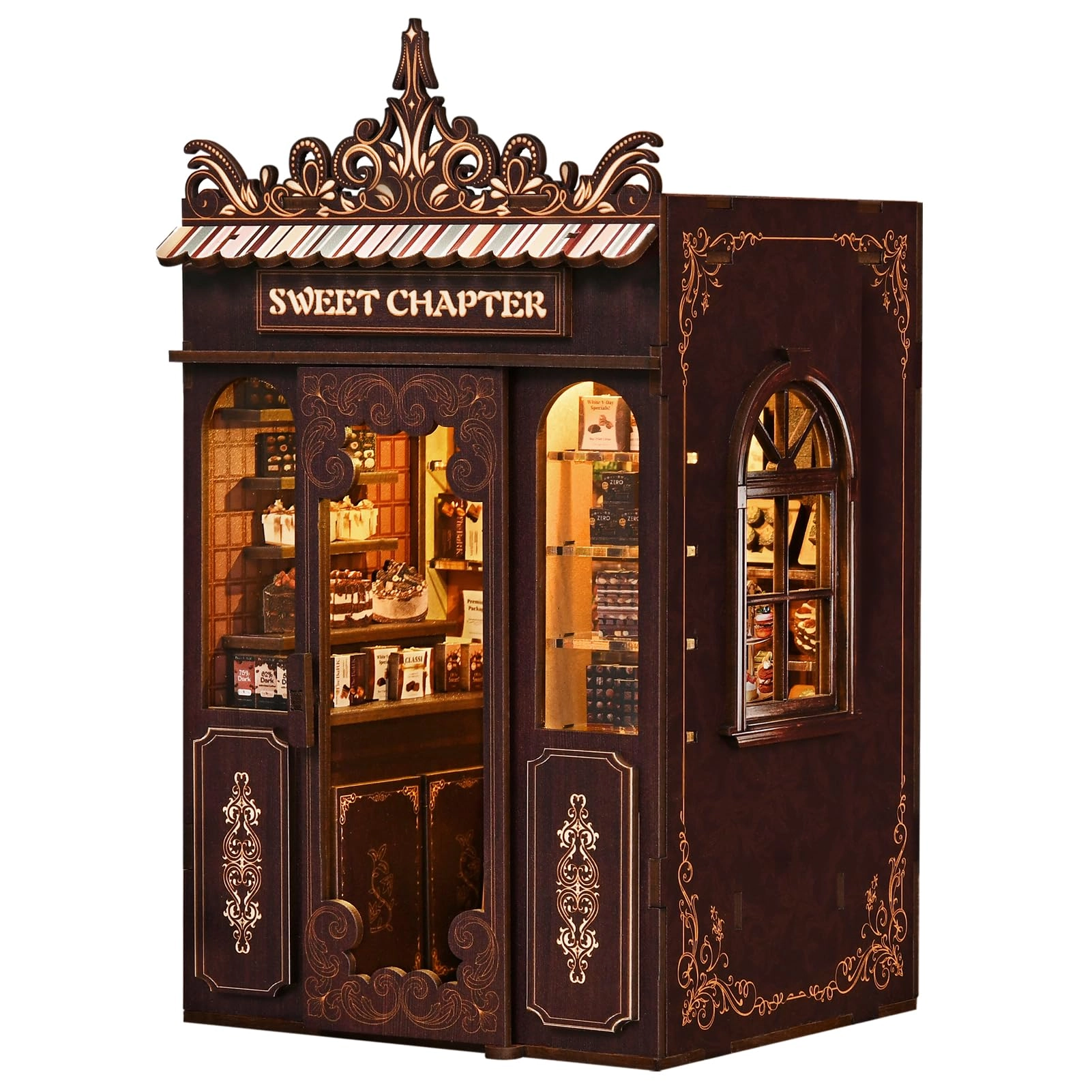 KERNOWO Book Nook Kit - DIY 3D Wooden Puzzles