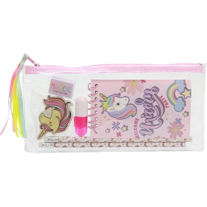 Non Branded Unicorn Stationery Set - 6 Items