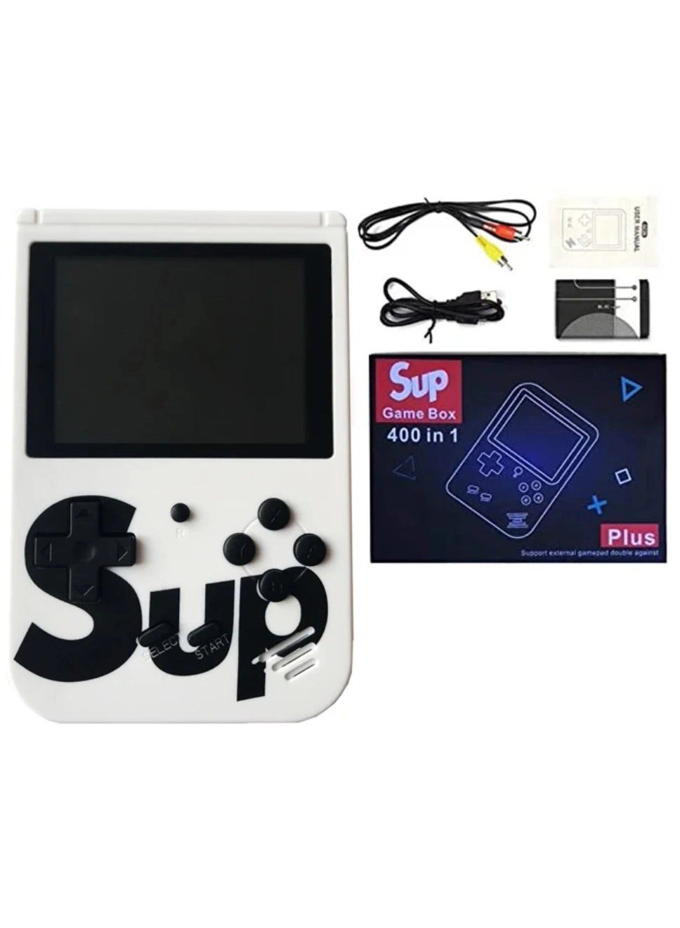 Handheld Game Console - 400 Built-in Games 3-Inch Color Screen Rechargeable Battery