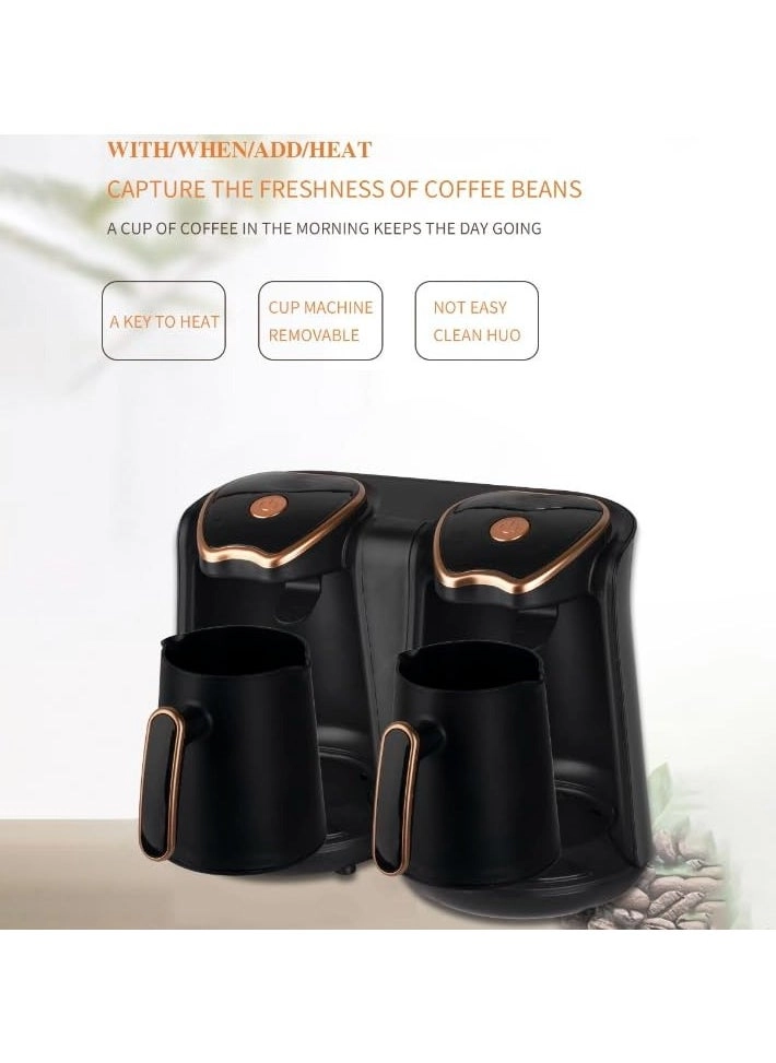 Turkish Coffee Maker Dual 600W Programmable 10-Cup