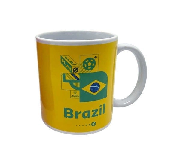 FIFA 2022 Country Ceramic Mug - Brazil 325 ml