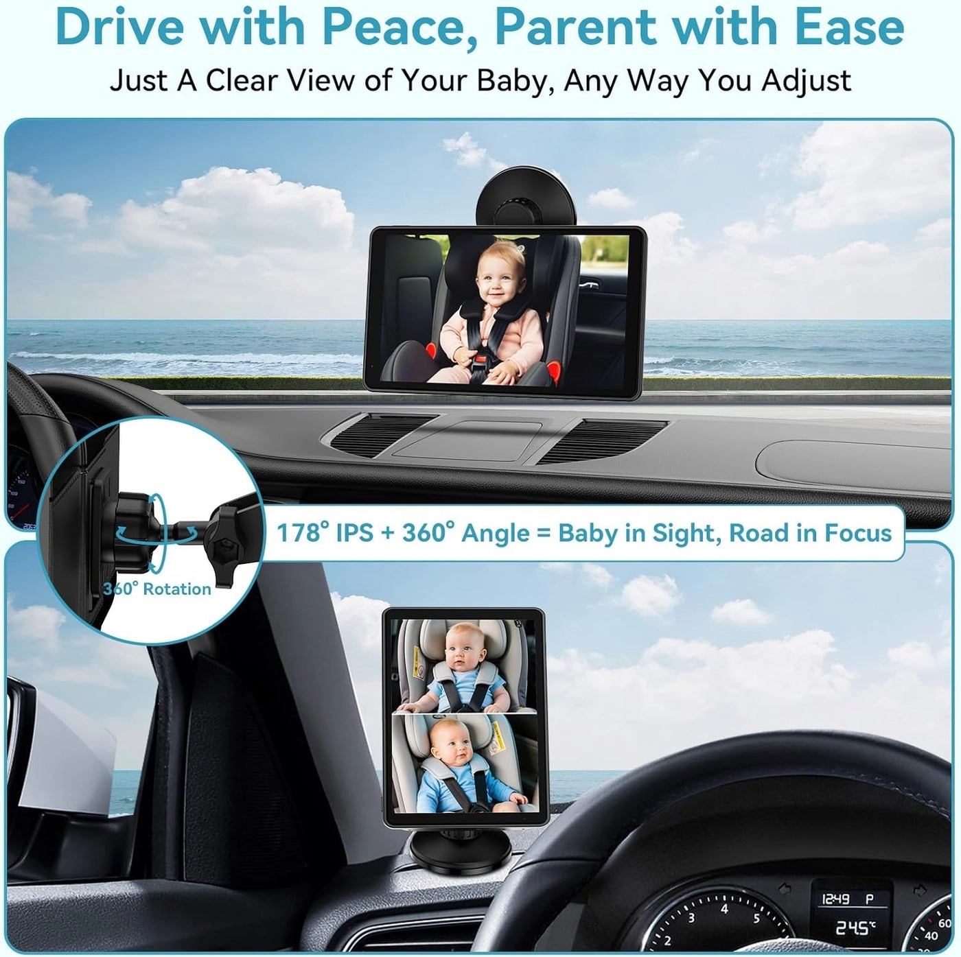 Baby Car Camera - 7 Inch