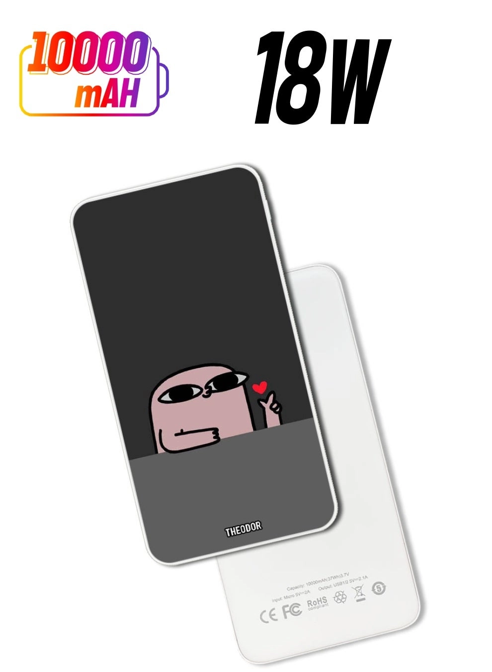 Theodor EX_PPBA569 - 10000mAh 18W Fast Charging