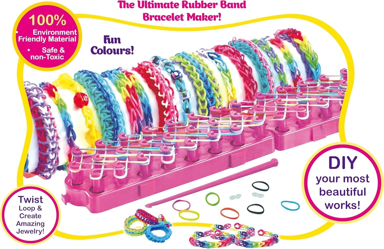Loomie Wonders - Rubber Band Bracelet Maker Multi Colour Ages 3+