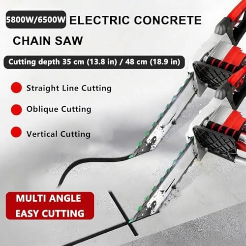 Handheld Electric Chainsaw Wall Cutter - 5800W/6500W