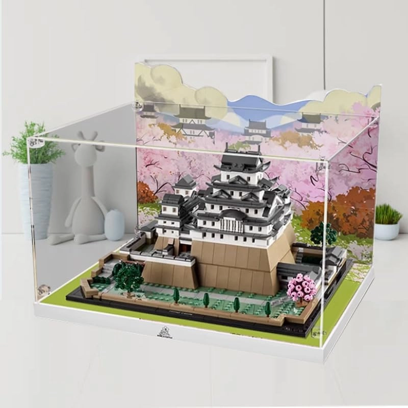 Clear Acrylic Display Case - 40x30x30cm High Bottom+top Light