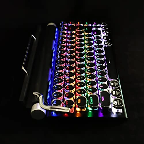 LED Backlit Retro Mechanical Keyboard - Bluetooth