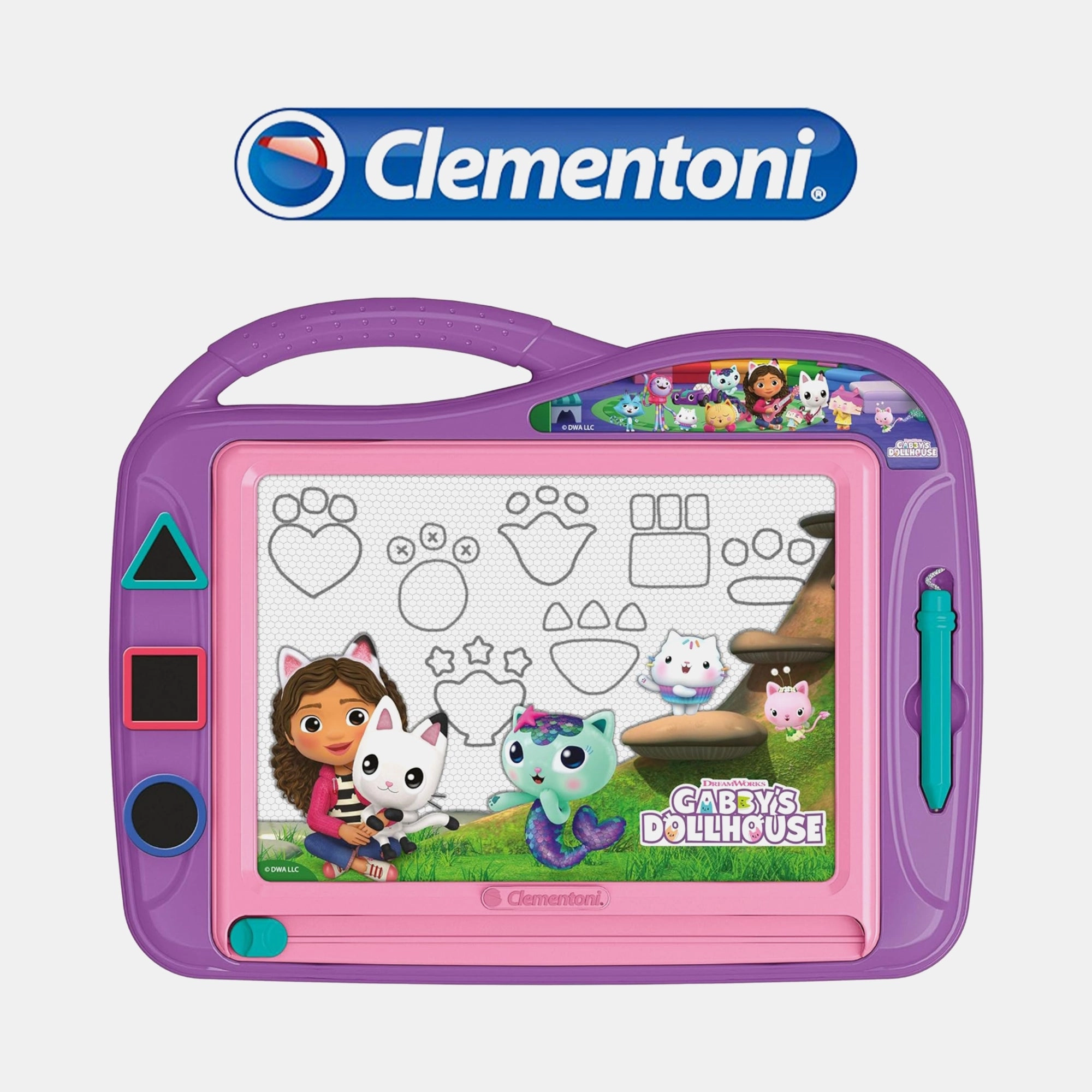 Magnetic Drawing Board - 6 pieces stylus and 3 stamps