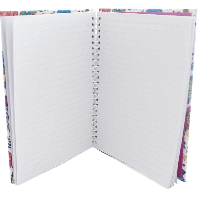 Notebook 19 X 26 cm Spiral - Grid 100 Sheets